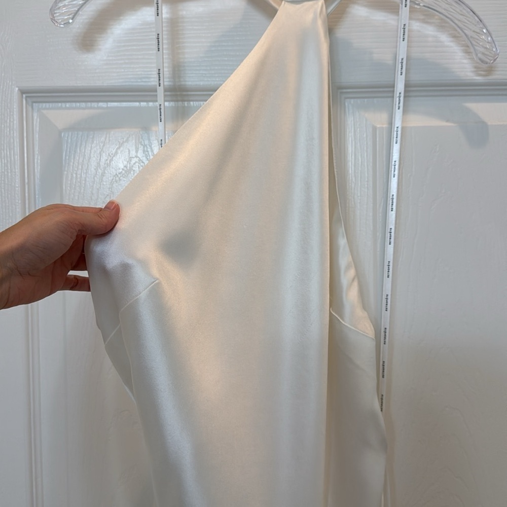 Retrofete Jagger Silk Dress in White Size Large NWT - Picture 7 of 16